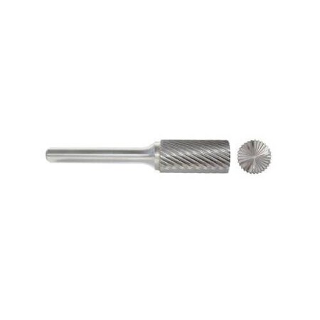 Morse Carbide Burr, Series 5970, 14 Head Dia, 12 Length of Cut, 2 Overall Length, Cylindricalwith E 59975